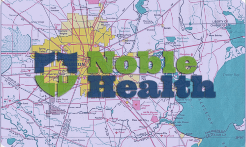 Noble Health House Calls service area map Houston Katy Sugar Land Woodlands